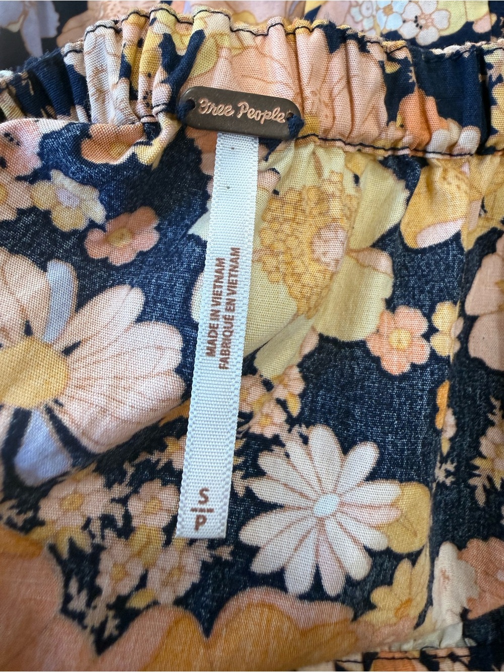 Free People Park Slope Floral Maxi Dress Dark Combo Size Small Oversized - Picture 7 of 9